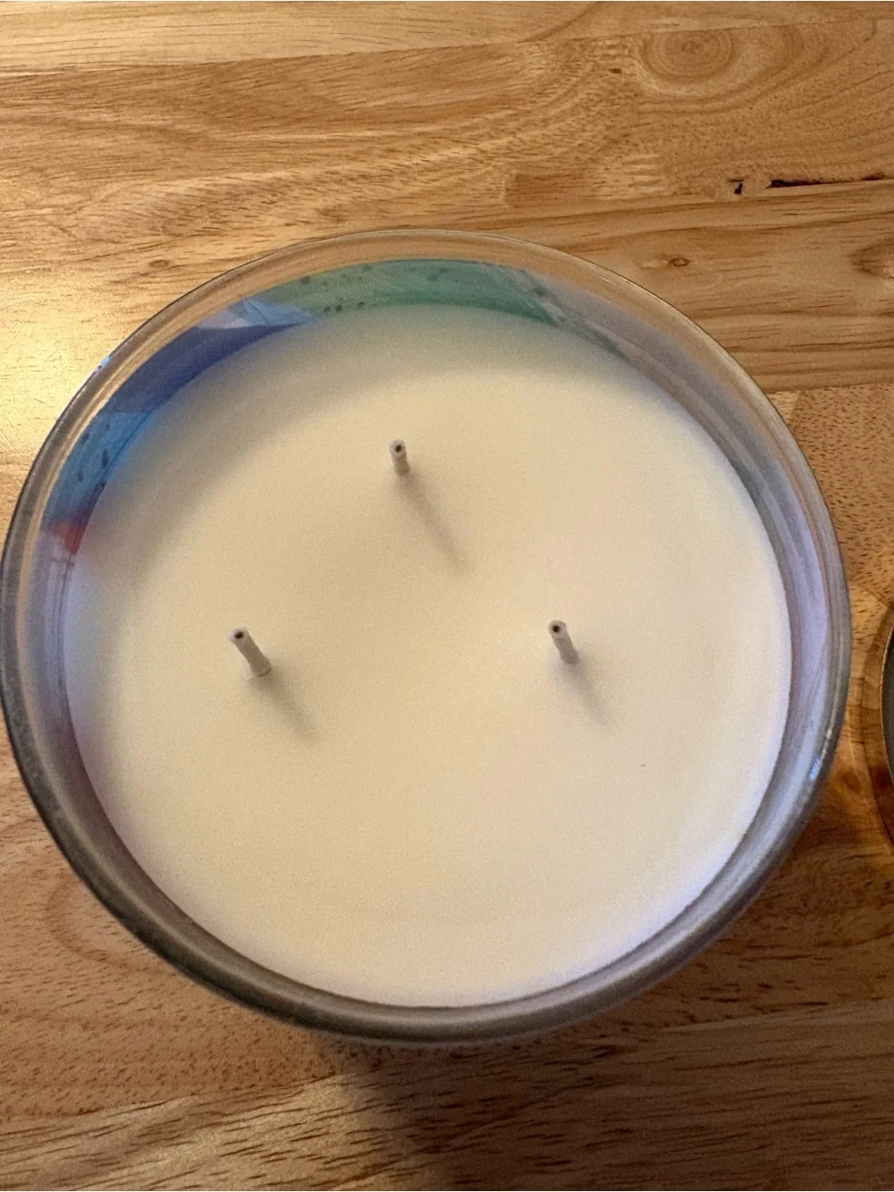 Bath & Body Works White Barn candle 14.5 oz 3 wick new Rainbow Waves